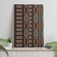 Malo e lelei Tonga Canvas Wall Art Tongan Ngatu Vintage Brown LT14 - Polynesian Pride