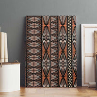 Malo e lelei Tonga Canvas Wall Art Tongan Ngatu Vintage Brown LT14 - Polynesian Pride
