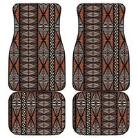 Malo e lelei Tonga Car Mats Tongan Ngatu Vintage Brown LT14 - Polynesian Pride