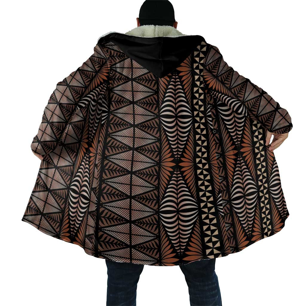 Malo e lelei Tonga Cloak Tongan Ngatu Vintage Brown LT14 - Polynesian Pride