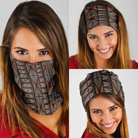Malo e lelei Tonga Neck Gaiter Tongan Ngatu Vintage Brown LT14 - Polynesian Pride