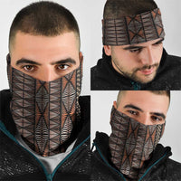 Malo e lelei Tonga Neck Gaiter Tongan Ngatu Vintage Brown LT14 - Polynesian Pride