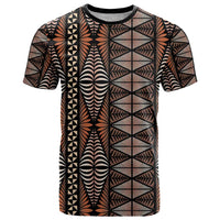 Malo e lelei Tonga T Shirt Tongan Ngatu Vintage Brown LT14 Brown - Polynesian Pride