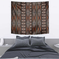 Malo e lelei Tonga Tapestry Tongan Ngatu Vintage Brown LT14 - Polynesian Pride