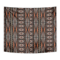 Malo e lelei Tonga Tapestry Tongan Ngatu Vintage Brown LT14 - Polynesian Pride