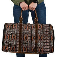 Malo e lelei Tonga Travel Bag Tongan Ngatu Vintage Brown LT14 Brown - Polynesian Pride