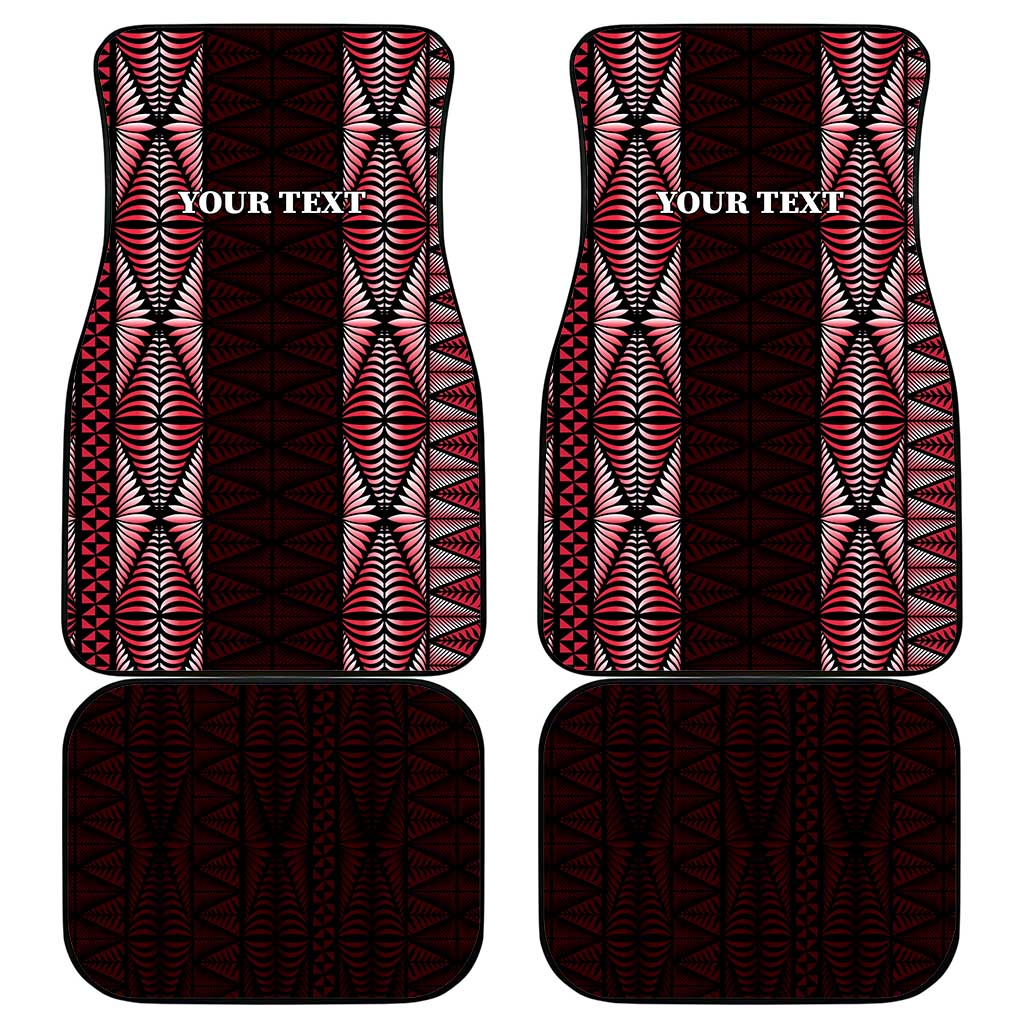 Tonga Rugby Car Mats 2025 Mate Maa Tonga Ngatu Motif LT14 - Polynesian Pride