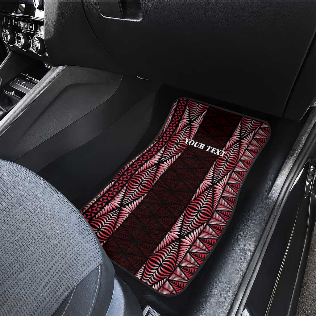 Tonga Rugby Car Mats 2025 Mate Maa Tonga Ngatu Motif LT14 - Polynesian Pride