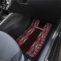 Tonga Rugby Car Mats 2025 Mate Maa Tonga Ngatu Motif LT14 - Polynesian Pride