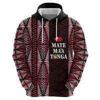 Tonga Rugby Personalised Hoodie 2025 Mate Maa Tonga Ngatu Motif LT14 - Polynesian Pride