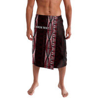 Tonga Rugby Personalised Lavalava 2025 Mate Maa Tonga Ngatu Motif LT14 Red - Polynesian Pride