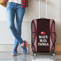 Tonga Rugby Luggage Cover 2025 Mate Maa Tonga Ngatu Motif LT14 - Polynesian Pride
