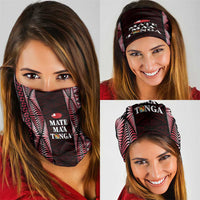 Tonga Rugby Neck Gaiter 2025 Mate Maa Tonga Ngatu Motif LT14 - Polynesian Pride