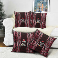 Tonga Rugby Pillow Cover 2025 Mate Maa Tonga Ngatu Motif LT14 - Polynesian Pride