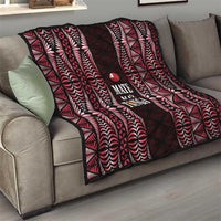 Tonga Rugby Quilt 2025 Mate Maa Tonga Ngatu Motif LT14 - Polynesian Pride