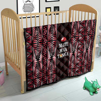 Tonga Rugby Quilt 2025 Mate Maa Tonga Ngatu Motif LT14 - Polynesian Pride