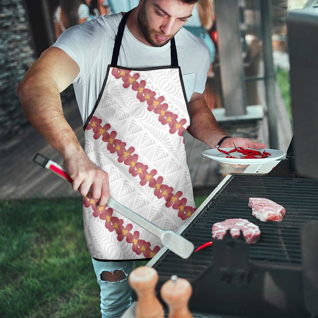 White Sunday Tonga Fakame Apron Tongan Ngatu Heilala Lei LT14 - Polynesian Pride
