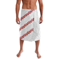 White Sunday Tonga Fakame Lavalava Tongan Ngatu Heilala Lei LT14 White - Polynesian Pride