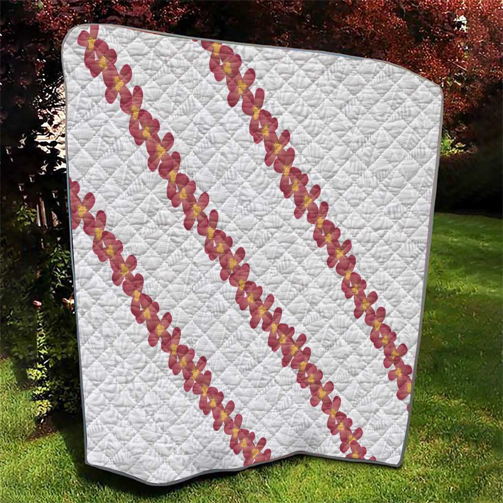 White Sunday Tonga Fakame Quilt Tongan Ngatu Heilala Lei LT14 - Polynesian Pride