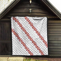 White Sunday Tonga Fakame Quilt Tongan Ngatu Heilala Lei LT14 - Polynesian Pride