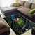 New Zealand Christmas Area Rug Cute Kakapo Meri Kirihimete Maori Koru