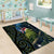 New Zealand Christmas Area Rug Cute Kakapo Meri Kirihimete Maori Koru