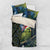 New Zealand Christmas Bedding Set Cute Kakapo Meri Kirihimete Maori Koru