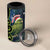 New Zealand Christmas 4 in 1 Can Cooler Tumbler Cute Kakapo Meri Kirihimete Maori Koru