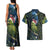 New Zealand Christmas Couples Matching Tank Maxi Dress and Hawaiian Shirt Cute Kakapo Meri Kirihimete Maori Koru