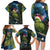 New Zealand Christmas Family Matching Long Sleeve Bodycon Dress and Hawaiian Shirt Cute Kakapo Meri Kirihimete Maori Koru