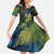 New Zealand Christmas Family Matching Off Shoulder Maxi Dress and Hawaiian Shirt Cute Kakapo Meri Kirihimete Maori Koru