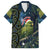 New Zealand Christmas Family Matching Tank Maxi Dress and Hawaiian Shirt Cute Kakapo Meri Kirihimete Maori Koru