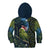 New Zealand Christmas Kid Hoodie Cute Kakapo Meri Kirihimete Maori Koru