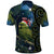 New Zealand Christmas Polo Shirt Cute Kakapo Meri Kirihimete Maori Koru