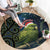 New Zealand Christmas Round Carpet Cute Kakapo Meri Kirihimete Maori Koru