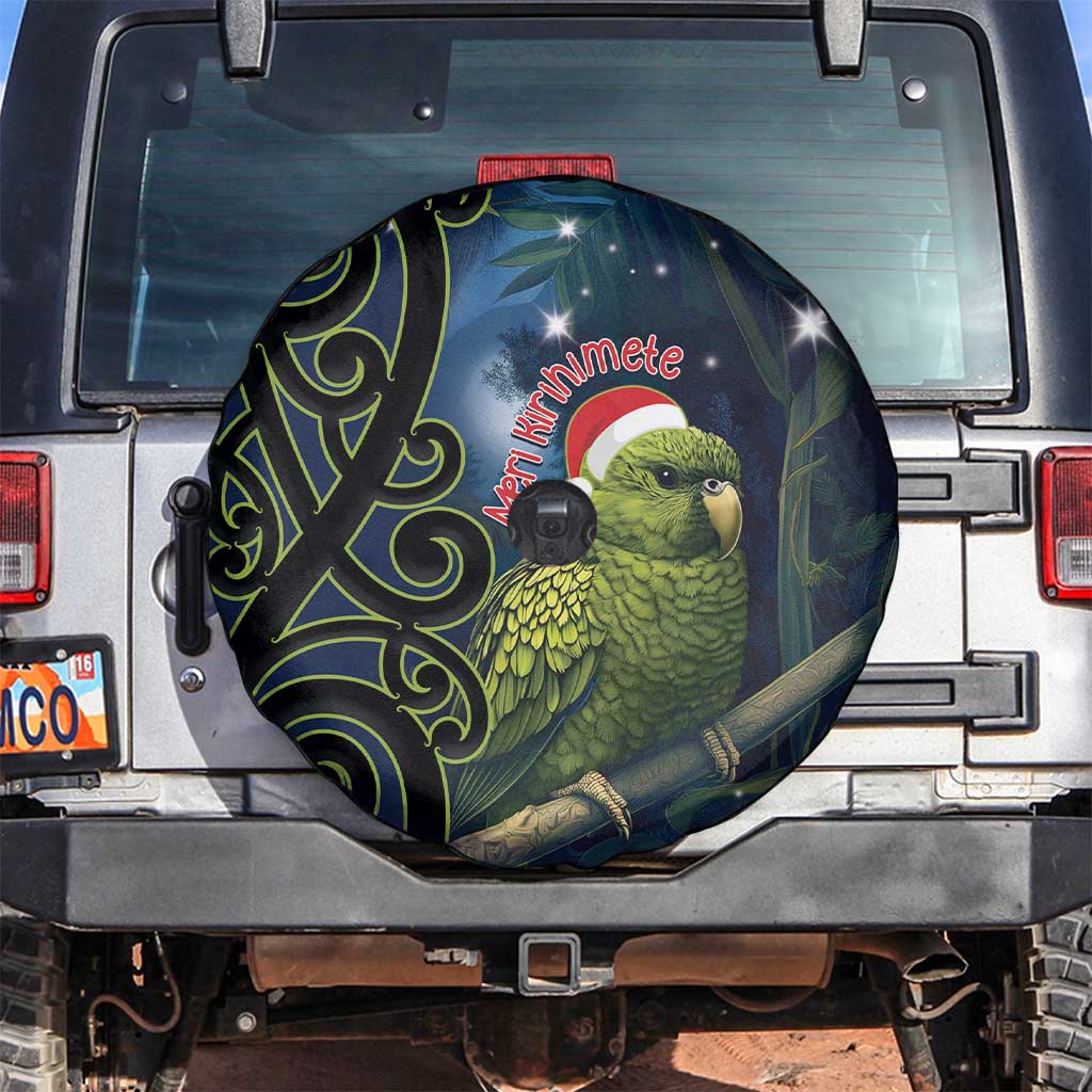 New Zealand Christmas Spare Tire Cover Cute Kakapo Meri Kirihimete Maori Koru