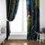 New Zealand Christmas Window Curtain Cute Kakapo Meri Kirihimete Maori Koru