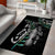 Personalised New Zealand Silver Fern Rugby Area Rug Paua Shell With Champions Trophy History NZ Forever LT14 - Polynesian Pride