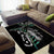 Personalised New Zealand Silver Fern Rugby Area Rug Paua Shell With Champions Trophy History NZ Forever LT14 - Polynesian Pride