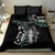 Personalised New Zealand Silver Fern Rugby Bedding Set Paua Shell With Champions Trophy History NZ Forever LT14 - Polynesian Pride