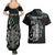 Personalised New Zealand Silver Fern Rugby Couples Matching Summer Maxi Dress and Hawaiian Shirt Paua Shell With Champions Trophy History NZ Forever LT14 - Polynesian Pride