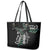 Personalised New Zealand Silver Fern Rugby Leather Tote Bag Paua Shell With Champions Trophy History NZ Forever LT14 - Polynesian Pride