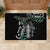 Personalised New Zealand Silver Fern Rugby Rubber Doormat Paua Shell With Champions Trophy History NZ Forever LT14 - Polynesian Pride