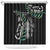 Personalised New Zealand Silver Fern Rugby Shower Curtain Paua Shell With Champions Trophy History NZ Forever LT14 Black - Polynesian Pride