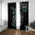 Personalised New Zealand Silver Fern Rugby Window Curtain Paua Shell With Champions Trophy History NZ Forever LT14 With Grommets Black - Polynesian Pride