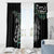 Personalised New Zealand Silver Fern Rugby Window Curtain Paua Shell With Champions Trophy History NZ Forever LT14 - Polynesian Pride