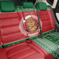 Personalized Hawaii Christmas Back Car Seat Cover Tiki Santa Mele Kalikimaka LT14 - Polynesian Pride