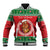 Personalized Hawaii Christmas Baseball Jacket Tiki Santa Mele Kalikimaka