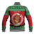 Personalized Hawaii Christmas Baseball Jacket Tiki Santa Mele Kalikimaka