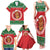 Personalized Hawaii Christmas Family Matching Tank Maxi Dress and Hawaiian Shirt Tiki Santa Mele Kalikimaka